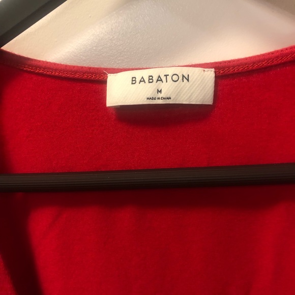 Aritzia Babaton red tie front tank top - Picture 2 of 5